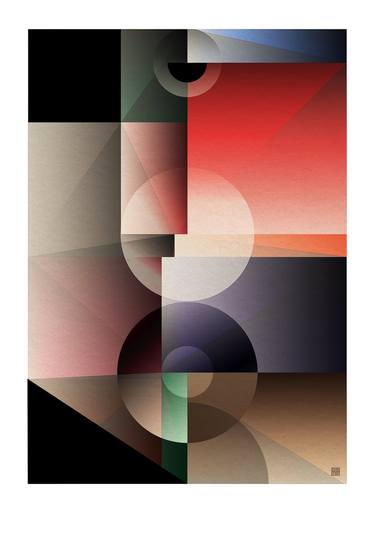 Original Art Deco Geometric Digital by JACEK TOFIL