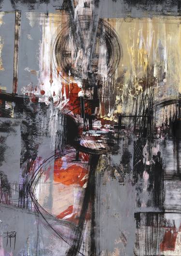 Original Abstract Expressionism Abstract Paintings by Witold Popiel