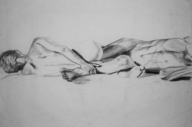 Original Figurative Nude Painting by Slavica Velevska