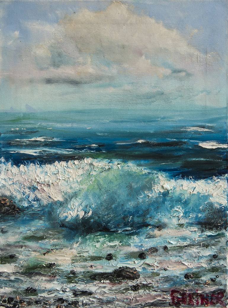 Wave. Painting by Leo Baxiner | Saatchi Art