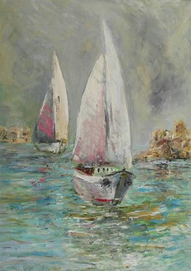 Print of Boat Paintings by Leo Baxiner