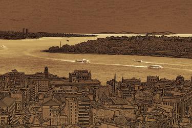 Original Cities Mixed Media by KAZİM SAHBUDAK