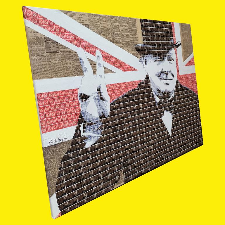 Original Pop Art Political Mixed Media by Gary Hogben