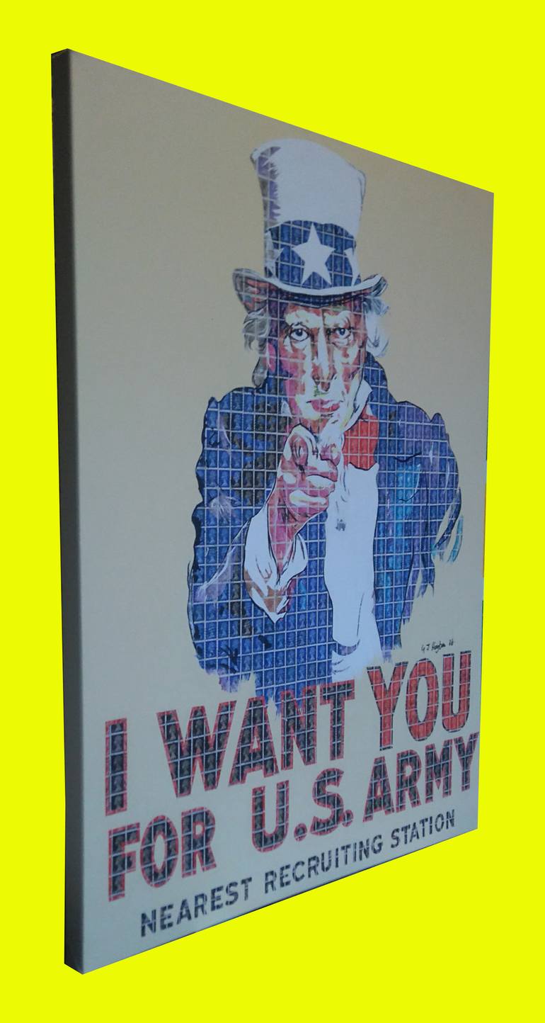 Original Pop Art Political Collage by Gary Hogben