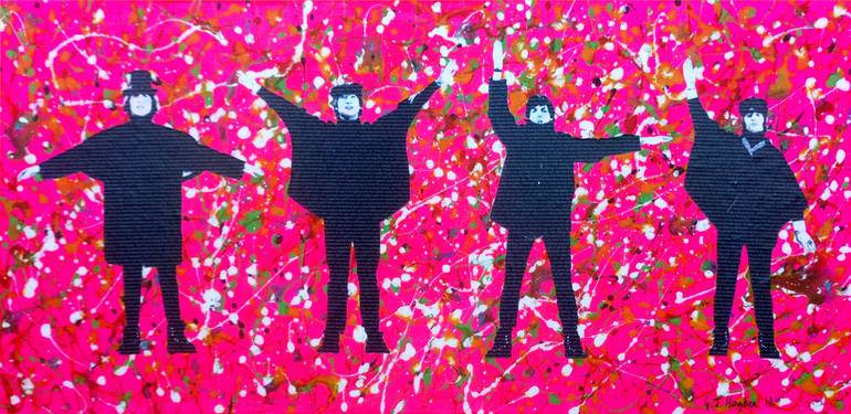 Literally The Beatles Help Collage By Gary Hogben Saatchi Art