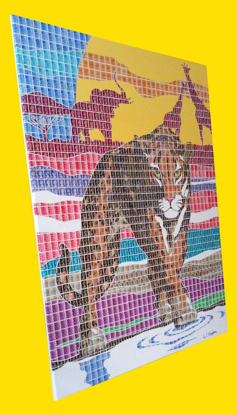 Original Pop Art Animal Collage by Gary Hogben
