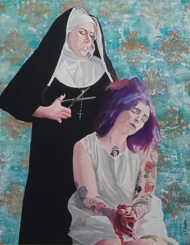 Original Pop Art Religion Paintings by Gary Hogben