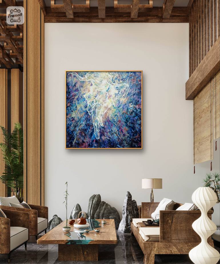 Original Abstract Expressionism Love Painting by Nataliya Ishtrikova Artemidy
