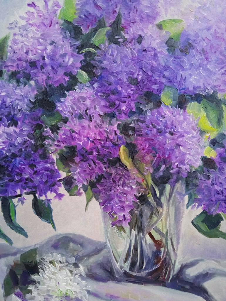 Original Floral Painting by Nataliya Ishtrikova Artemidy