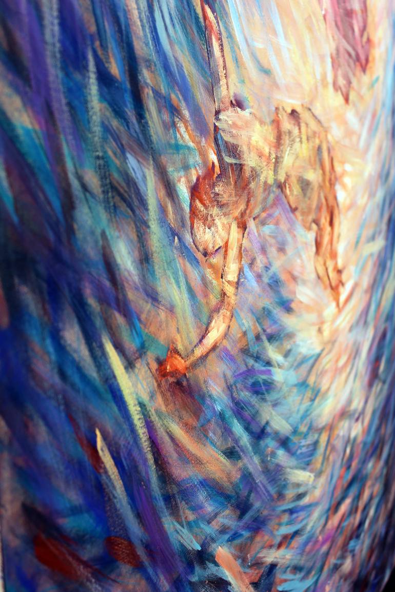 Original Conceptual Love Painting by Nataliya Ishtrikova Artemidy