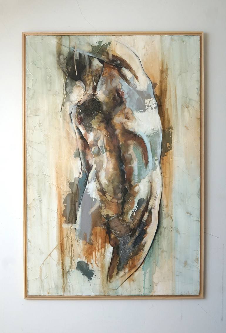 Original Modernism Nude Painting by Francisco Jose Jimenez