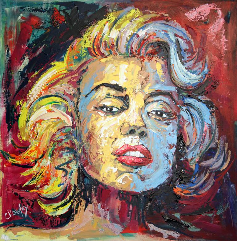 MARILYN MONROE Painting by darren crowley | Saatchi Art