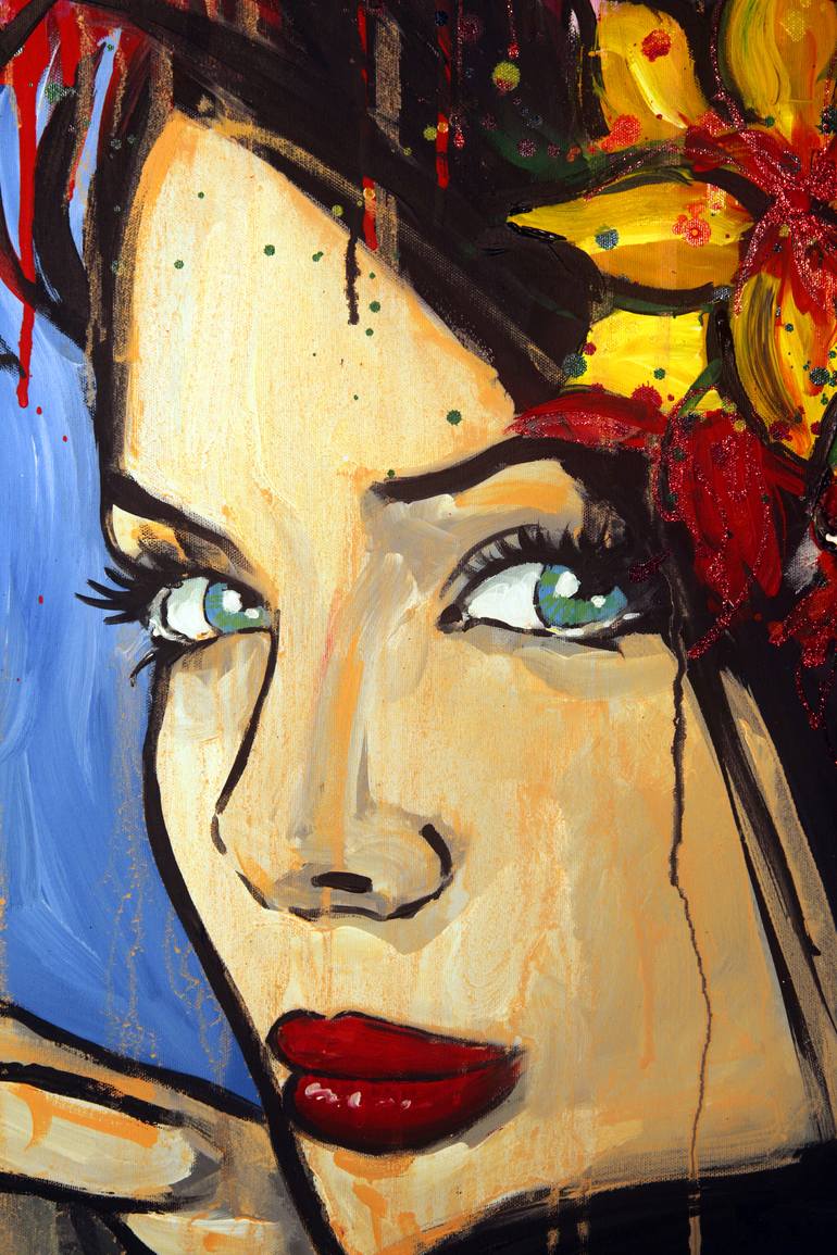 Original Women Painting by darren crowley