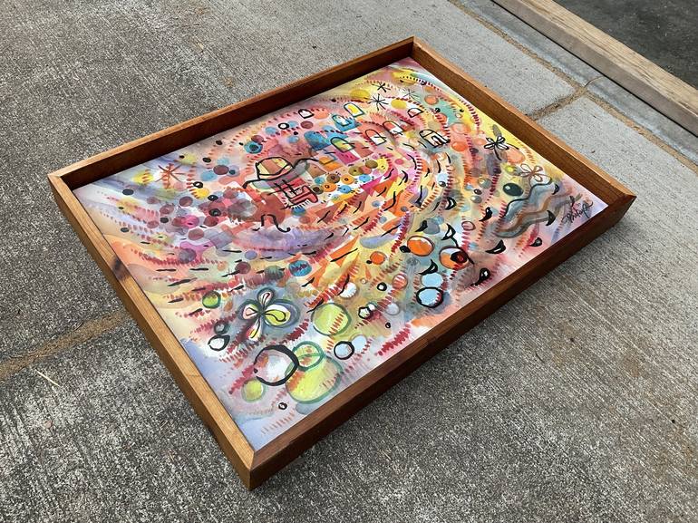 Original Abstract Expressionism Abstract Painting by Mike Biskup