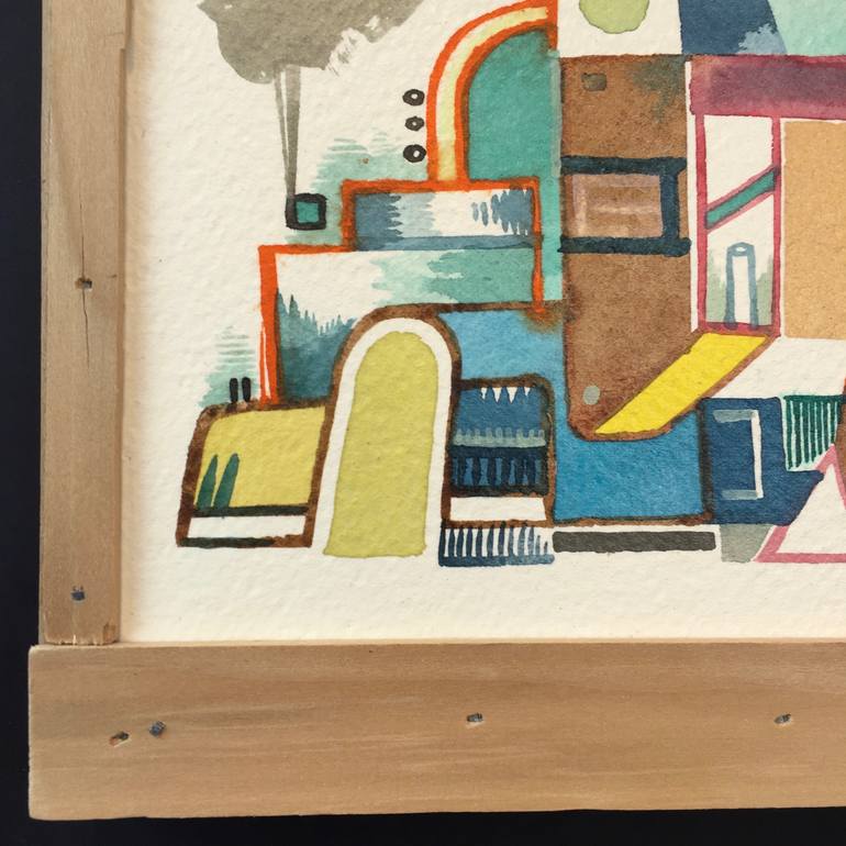 Original Expressionism Architecture Painting by Mike Biskup