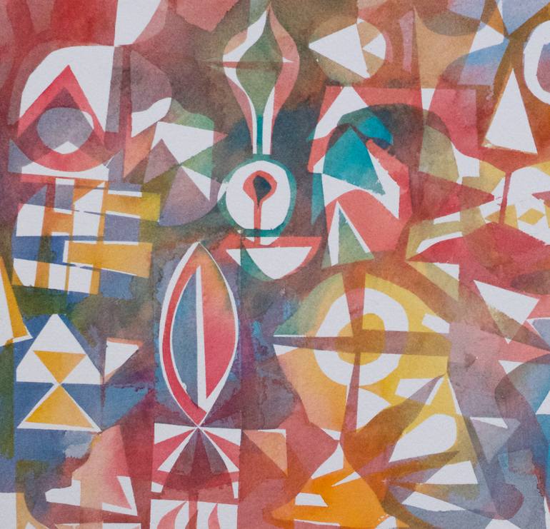 Original Abstract Expressionism Abstract Painting by Mike Biskup