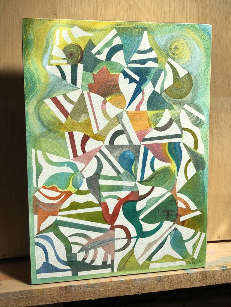 Original Modern Abstract Painting by Mike Biskup