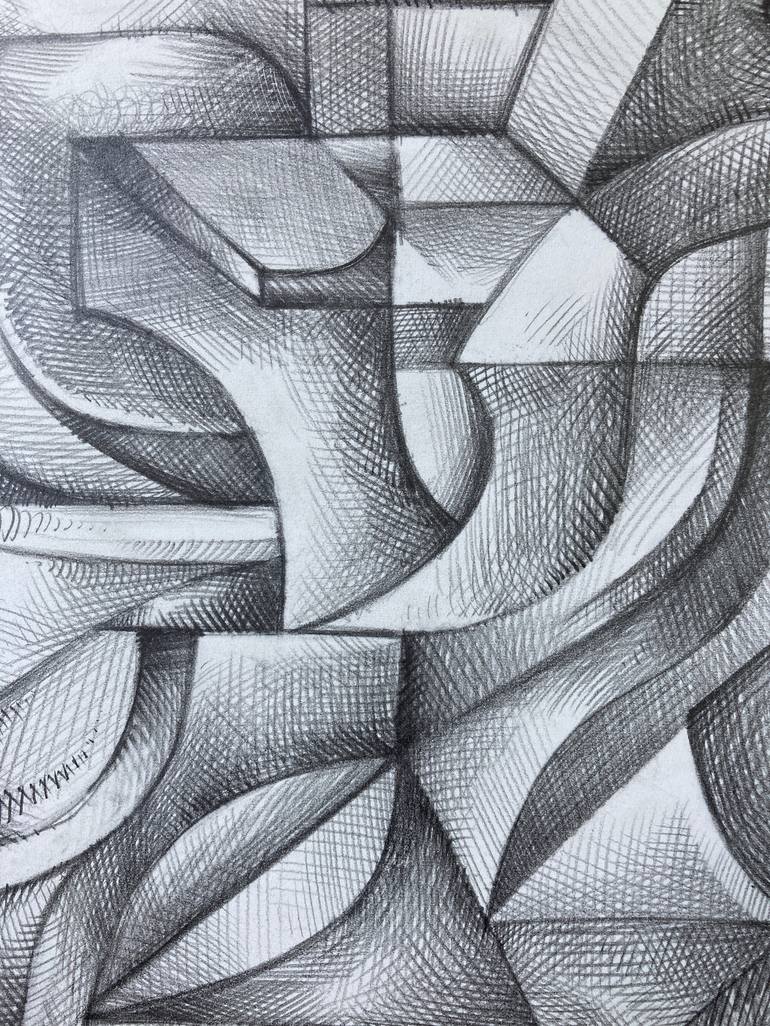 Original Abstract Drawing by Mike Biskup