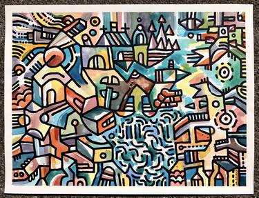 Original Abstract Expressionism Abstract Paintings by Mike Biskup