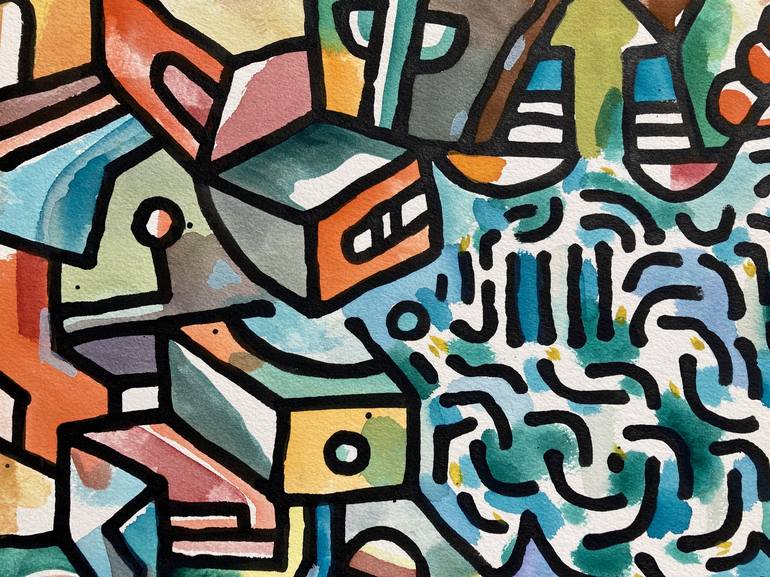 Original Abstract Painting by Mike Biskup