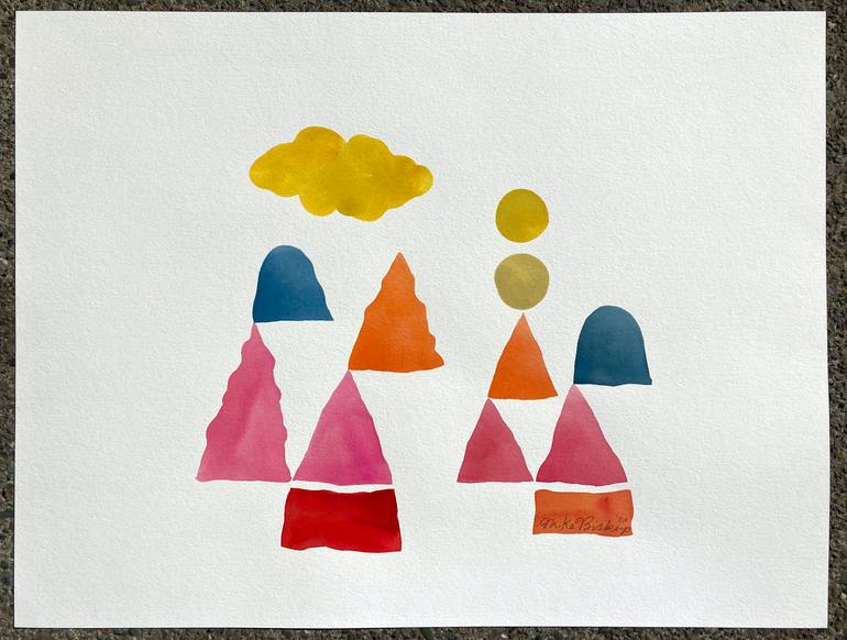 Original Abstract Landscape Painting by Mike Biskup
