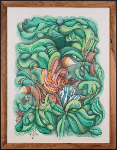 Original Abstract Botanic Paintings by Mike Biskup