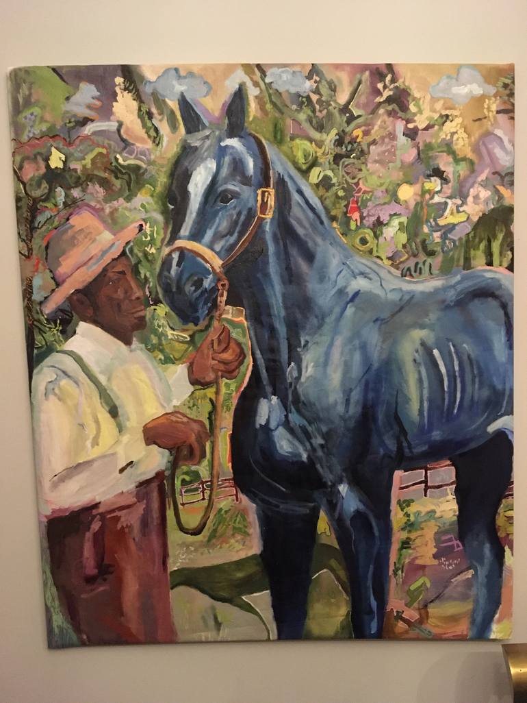 Original Expressionism Horse Painting by Chloe Malyshkin