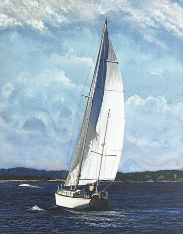 Print of Boat Paintings by Amy Roberts