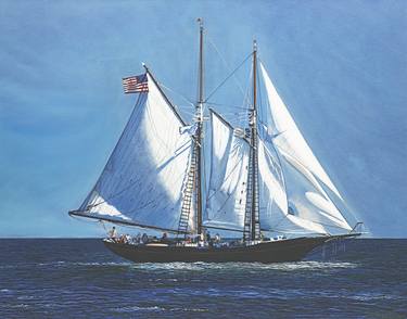 Original Boat Painting by Amy Roberts