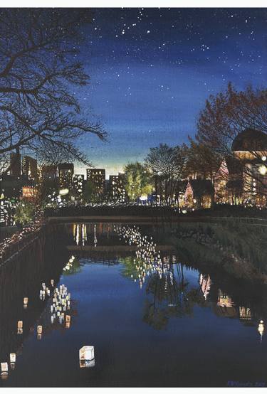 Original Realism Cities Painting by Amy Roberts