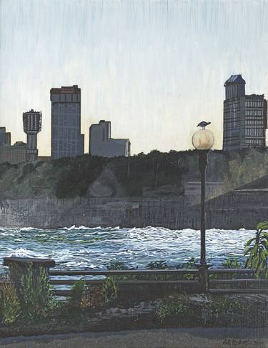 Original Realism Cities Painting by Amy Roberts