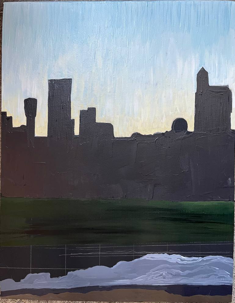 Original Realism Cities Painting by Amy Roberts