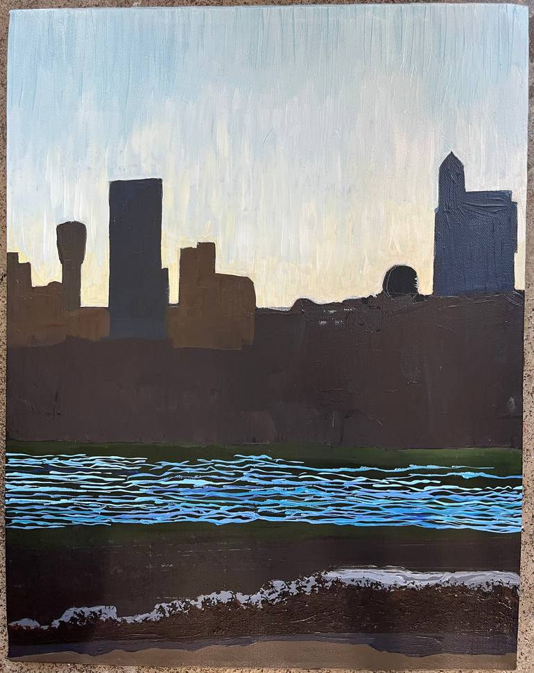 Original Realism Cities Painting by Amy Roberts