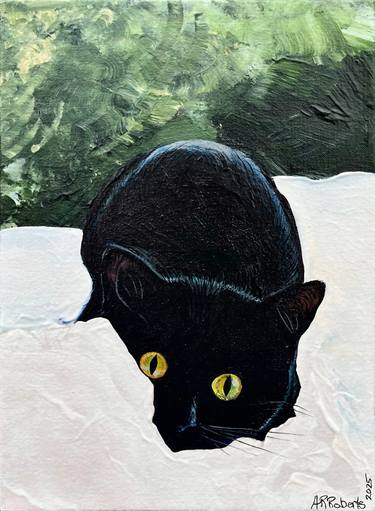 Original Realism Cats Painting by Amy Roberts