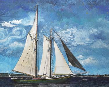 Original Fine Art Boat Paintings by Amy Roberts