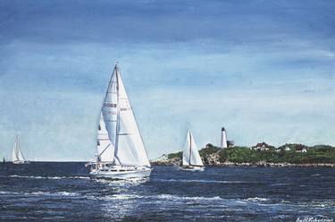 Original Fine Art Boat Paintings by Amy Roberts