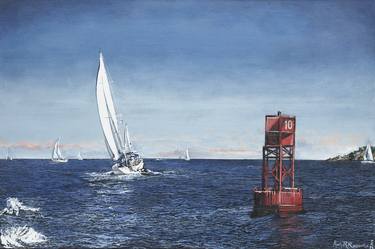 Print of Sailboat Paintings by Amy Roberts