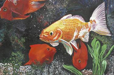 Original Photorealism Fish Paintings by Amy Roberts