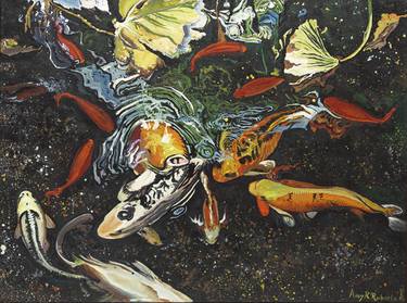 Print of Realism Fish Paintings by Amy Roberts