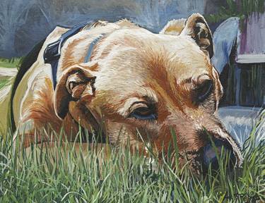 Print of Dogs Paintings by Amy Roberts