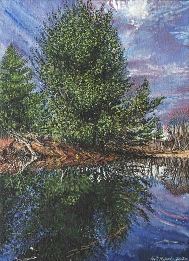 Original Photorealism Tree Paintings by Amy Roberts