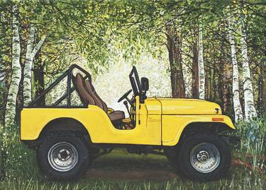 Print of Automobile Paintings by Amy Roberts