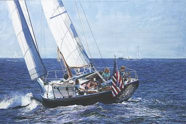 Original Boat Paintings by Amy Roberts