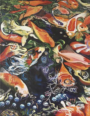 Print of Figurative Fish Paintings by Amy Roberts