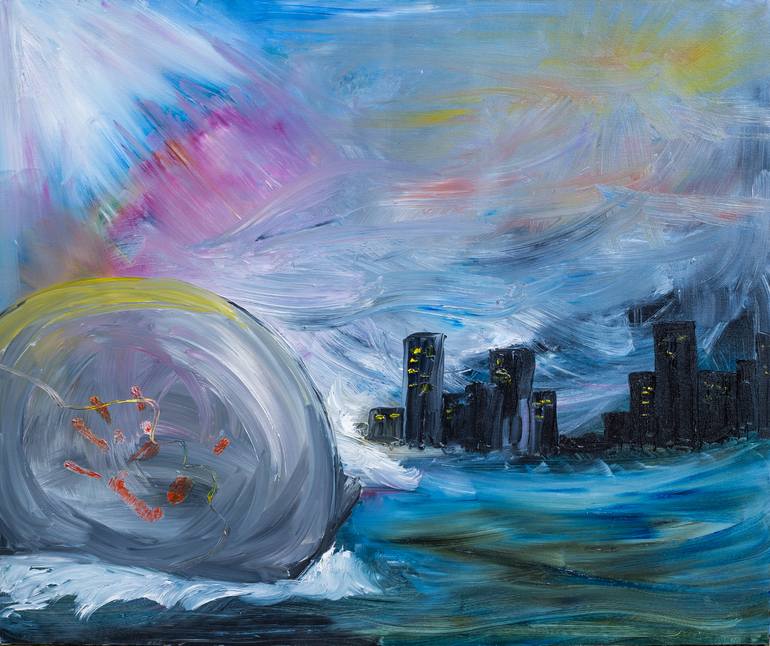 end of the world Painting by zlatka fakircheva Saatchi Art