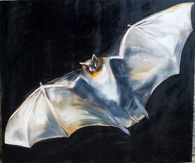 bat Painting by zlatka fakircheva Saatchi Art