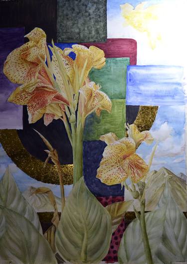 Original Fine Art Floral Paintings by Rudy Gunawan