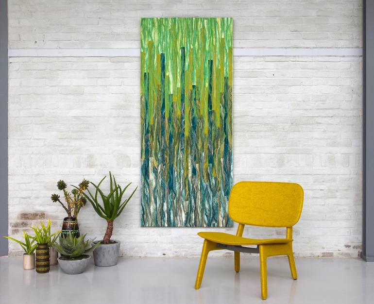 Original Abstract Nature Painting by Ellen van der Wiel