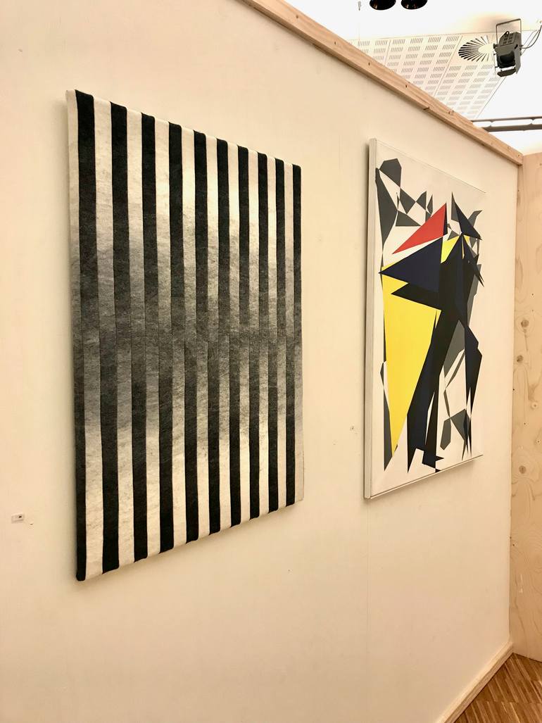 Original Minimalism Abstract Painting by Ellen Van Der Wiel