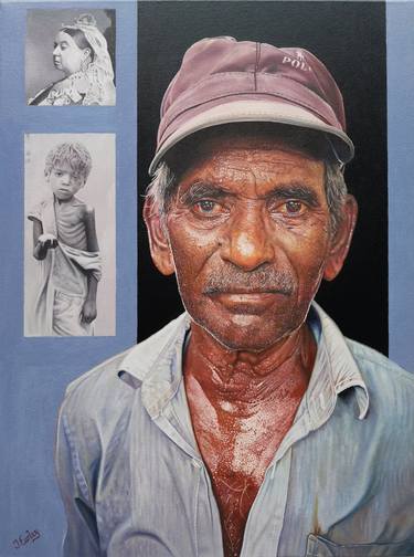 Original Photorealism People Painting by James Earley